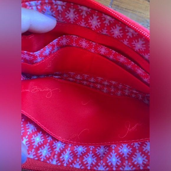 Vera bradley front zip wristlet paisley in paradise, purse wallet - Picture 4 of 6